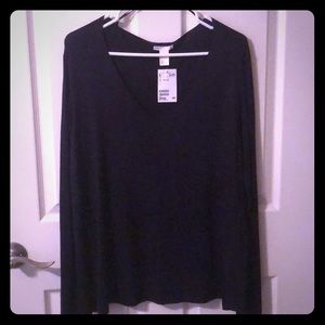 H&M Navy V-Neck Sweater. NWT